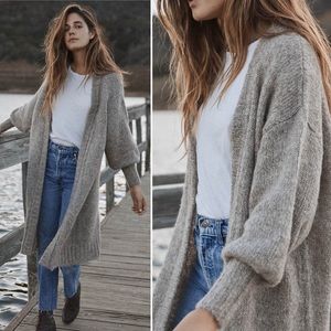 Christy Dawn Gray Long Cardigan